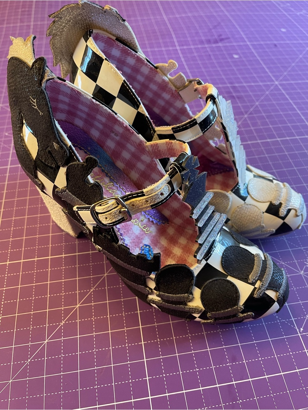 NWOB Irregular Choice Chess Heels Size 39 - Picture 3 of 5